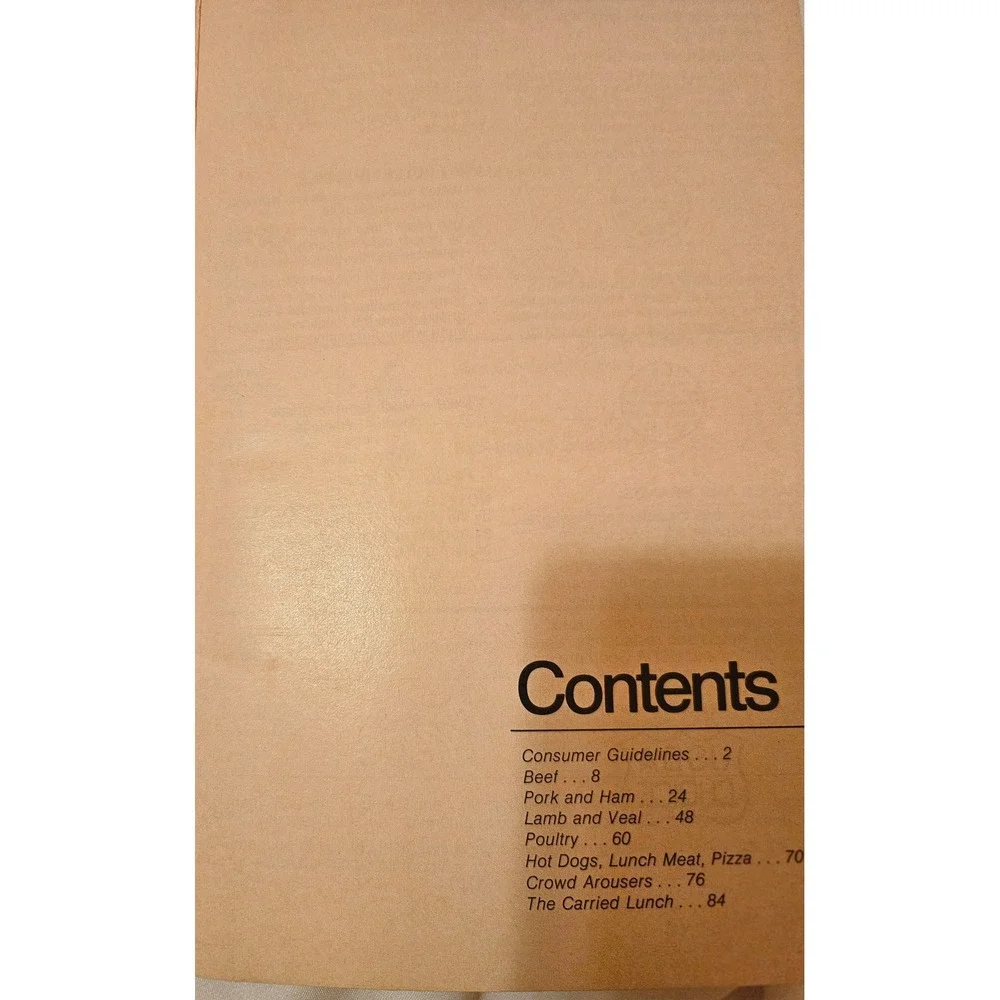 Vintage 1970 Armours Meat Cook Book Pillsbury Recipes Beef Pork Poultry Booklet